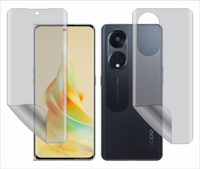 TELTREK Front and Back Screen Guard for OPPO RENO8 T (Edge to Edge Full Screen Protector)(Pack of 1)