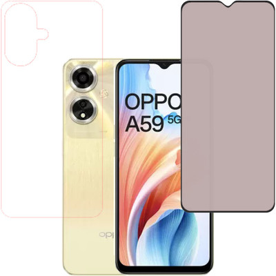 SPRITZEN Front and Back Screen Guard for Oppo A59 5G(Pack of 2)