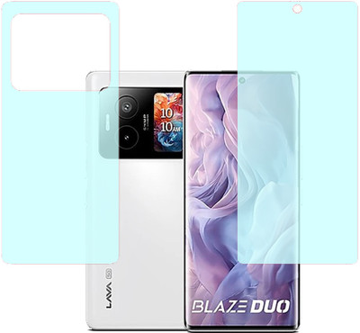 VAYUVAULT Front and Back Screen Guard for LAVA Blaze Duo(Pack of 2)