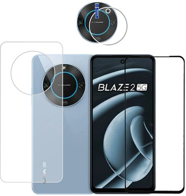 FINCH Front and Back Screen Guard for LAVA BLAZE 2 5G (BLACK)(Pack of 1)