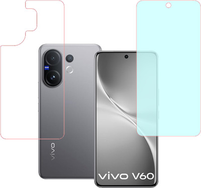 VAYUVAULT Front and Back Screen Guard for vivo V60 5G, Front Screen Guard Matte finish, Back Screen Guard Glossy finish(Pack of 2)