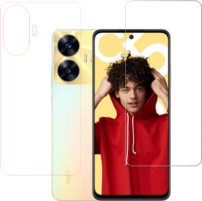 KARTRAY Front and Back Screen Guard for Realme C55, Realme Narzo N55(Pack of 2)