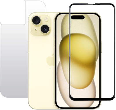 ECMERED Front and Back Tempered Glass for APPLE iPhone 15, iPhone 15(Pack of 1)