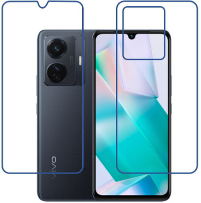 DVTECH Front and Back Screen Guard for 9H Crystal Clear Front And TPU Backvivo T1 (Snapdragon 778G)(Pack of 1)