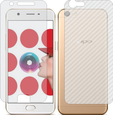 ZINGTEL Front and Back Screen Guard for OPPO A57 (Front Matte Finish & Back 3d Carbon Fiber)(Pack of 2)