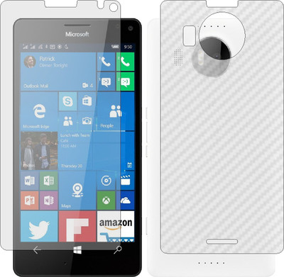 ZINGTEL Front and Back Screen Guard for NOKIA LUMIA 950XL (Front Matte Finish & Back 3d Carbon Fiber)(Pack of 2)