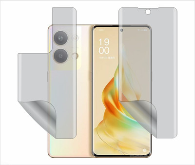 TELTREK Front and Back Screen Guard for OPPO RENO9 PRO (Edge to Edge Full Screen Protector)(Pack of 1)