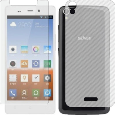 ZINGTEL Front and Back Screen Guard for GIONEE GIONEE P6 (Front Matte Finish & Back 3d Carbon Fiber)(Pack of 2)