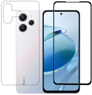 KMPERED Front and Back Tempered Glass for Redmi 12 5G(Pack of 2)