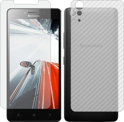 MOBART Front and Back Screen Guard for LENOVO A6000 PLUS (Front Matte Finish & Back 3d Carbon Fiber)(Pack of 2)