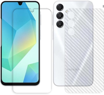 AHWAVEEDA Front and Back Tempered Glass for SAMSUNG GALAXY A16 5G FRONT AND BACK TEMPERED GLASS(Pack of 2)