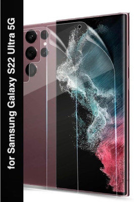 A3sprime Front and Back Screen Guard for Samsung Galaxy S22 Ultra 5G, |Soft Silicon Edge to Edge Full Coverage Front and Back Side Screen Guard Protector|(Pack of 1)
