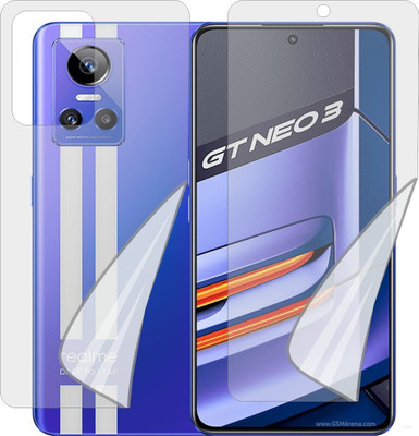 MOBART Front and Back Tempered Glass for REALME GT NEO3 5G (Edge To Edge TPU Full Coverage)(Pack of 1)