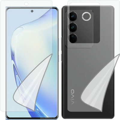Fasheen Front and Back Screen Guard for VIVO V27 PRO 5G (Edge To Edge TPU Full Coverage)(Pack of 1)