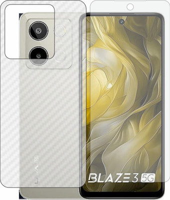 TELTREK Front and Back Screen Guard for Lava Blaze 3 5G(Pack of 2)