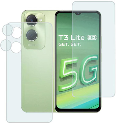 MOKPLZ Front and Back Screen Guard for VIVO T3 LITE 5G(Pack of 3)