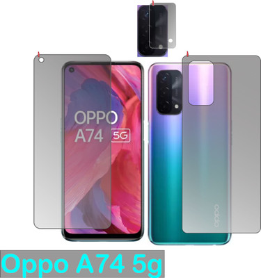 chakoor Front and Back Screen Guard for OPPO A74 5G(Pack of 3)
