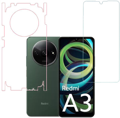 SPRITZEN Front and Back Screen Guard for Mi A3(Pack of 2)