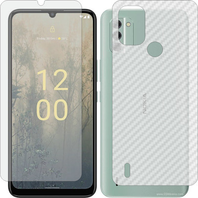 Mobling Front and Back Tempered Glass for NOKIA C31(Pack of 2)