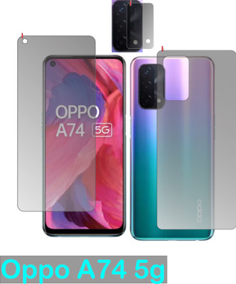 chakoor Front and Back Screen Guard for OPPO A74 5G(Pack of 3)