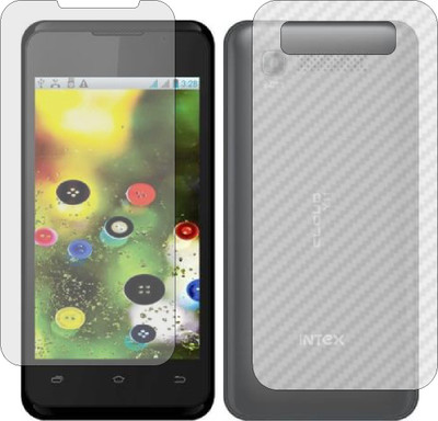ZINGTEL Front and Back Screen Guard for INTEX CLOUD Y11 (Front Matte Finish & Back 3d Carbon Fiber)(Pack of 2)