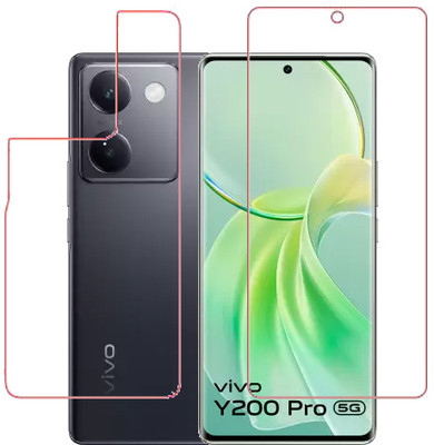 HOBBYTRONICS Front and Back Screen Guard for Vivo Y200 PRO 5G(Pack of 1)