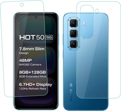 Ten To 11 Front and Back Screen Guard for Infinix Hot 50 5G(Pack of 2)