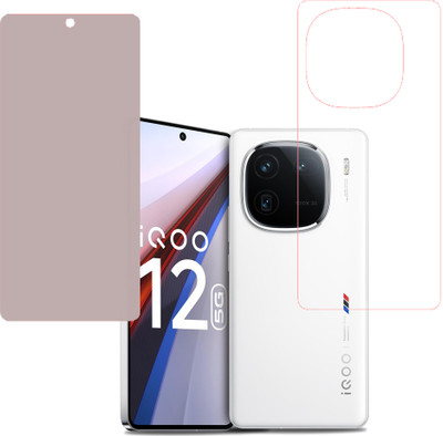 SPRITZEN Front and Back Screen Guard for iQOO 12 5G(Pack of 2)