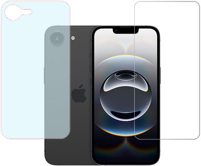 KARTRAY Front and Back Screen Guard for Apple iPhone 16e(Pack of 2)