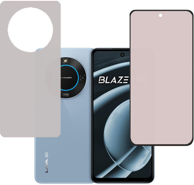 KARTRAY Front and Back Screen Guard for Lava Blaze 2 5G, Matt(Pack of 2)
