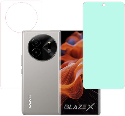 VAYUVAULT Front and Back Screen Guard for LAVA Blaze x(Pack of 2)