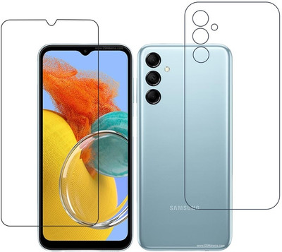 DVTECH Front and Back Screen Guard for 9H Samsung Galaxy M14(Pack of 1)