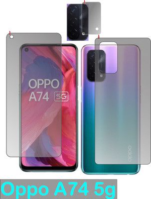 chakoor Front and Back Screen Guard for OPPO A74 5G(Pack of 3)