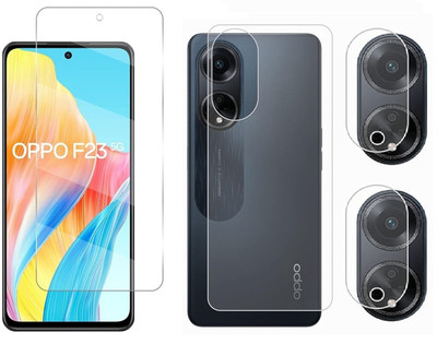 rankart Front and Back Screen Guard for Oppo F23 5G / F23 Pro 5G (6.72 Inch) With Back Camera Lens Protector(Pack of 1)