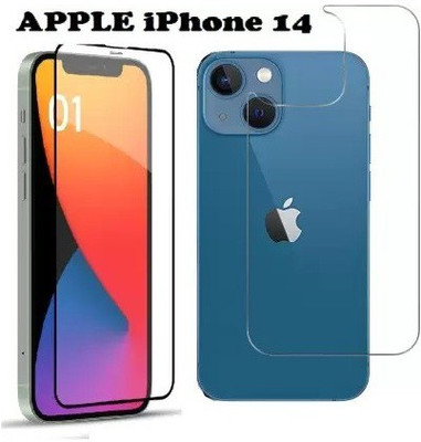 BRENZZ Front and Back Screen Guard for APPLE iPhone 14(Pack of 2)
