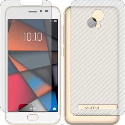 Mobling Front and Back Screen Guard for VOTO V2 (Front 9H Hardness Matte & Carbon Fiber Skin for Back)(Pack of 2)