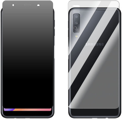 Enlinea Front and Back Screen Guard for Samsung Galaxy A7 (2018) Front+Back (Matte)(Pack of 2)