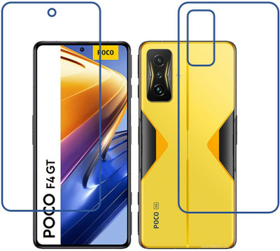 DVMART Front and Back Screen Guard for 9H Crystal Clear Front And Carbon Fiber Back Xiaomi Poco F4 GT(Pack of 1)