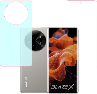 VAYUVAULT Front and Back Screen Guard for LAVA Blaze X 5G(Pack of 2)
