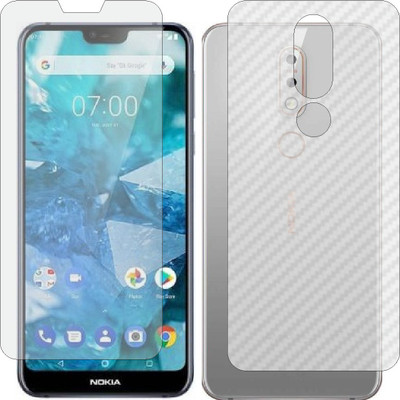 Mobling Front and Back Tempered Glass for NOKIA 7.1(Pack of 2)