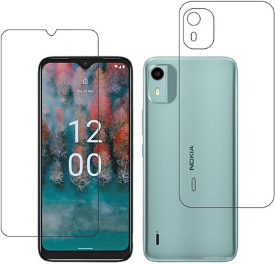 DVMART Front and Back Screen Guard for 9H Nokia C12 Pro(Pack of 1)