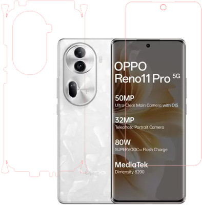 VAYUVAULT Front and Back Screen Guard for OPPO Reno11 Pro 5G, Clear(Pack of 2)