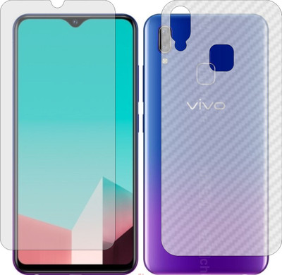 Mobling Front and Back Screen Guard for VIVO U1 (Front 9H Hardness Matte & Carbon Fiber Skin for Back)(Pack of 2)