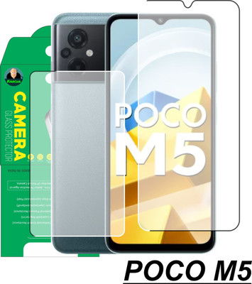 Olonga Front and Back Screen Guard for POCO M5(Pack of 2)