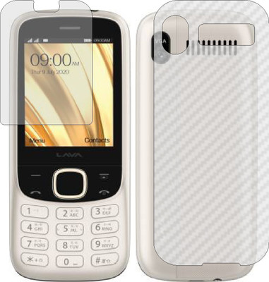 MOBART Front and Back Screen Guard for LAVA A7 2020(Pack of 2)