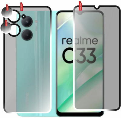 chakoor Front and Back Screen Guard for Realme C33(Pack of 3)
