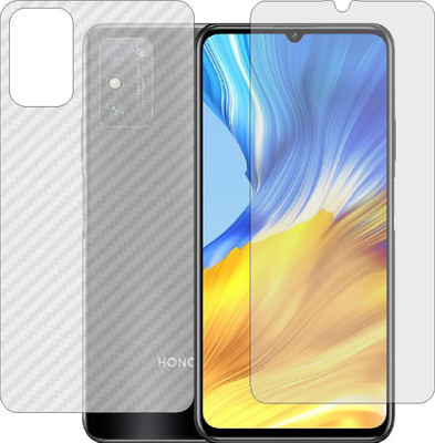 ZINGTEL Front and Back Screen Guard for HONOR X10 MAX 5G KKGAN00 (Front Matte Finish & Back 3d Carbon Fiber)(Pack of 2)