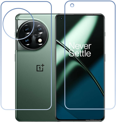 DVTECH Front and Back Screen Guard for 9H Crystal Clear Front And TPU BackOnePlus 11(Pack of 1)