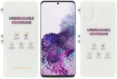 VOSKI Front and Back Screen Guard for Samsung Galaxy S20 Plus Matte Finish Unbreakable Membrane FrontBack Screen Guard(Pack of 1)