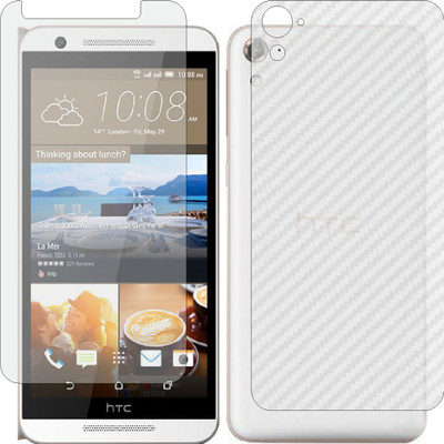 MOBART Front and Back Screen Guard for HTC ONE E9S (Front Matte Finish & Back 3d Carbon Fiber)(Pack of 2)